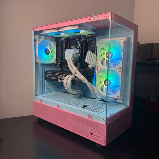 Pink AMD RX 570 Gaming PC – Prebuilt 1080p Gaming Computer