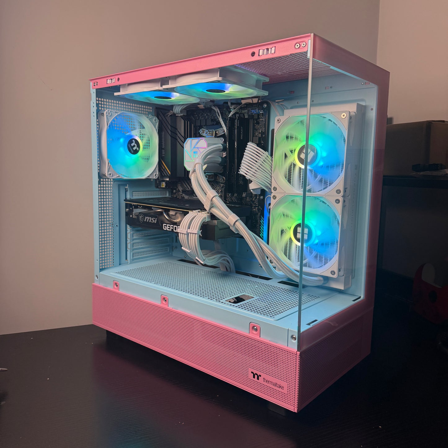 Pink RTX 3060 Ti Gaming PC – Prebuilt 1080p/1440p Gaming Computer